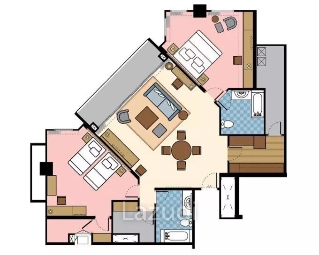 2 Bed 140 SQ.M Chatrium Residence Sathon