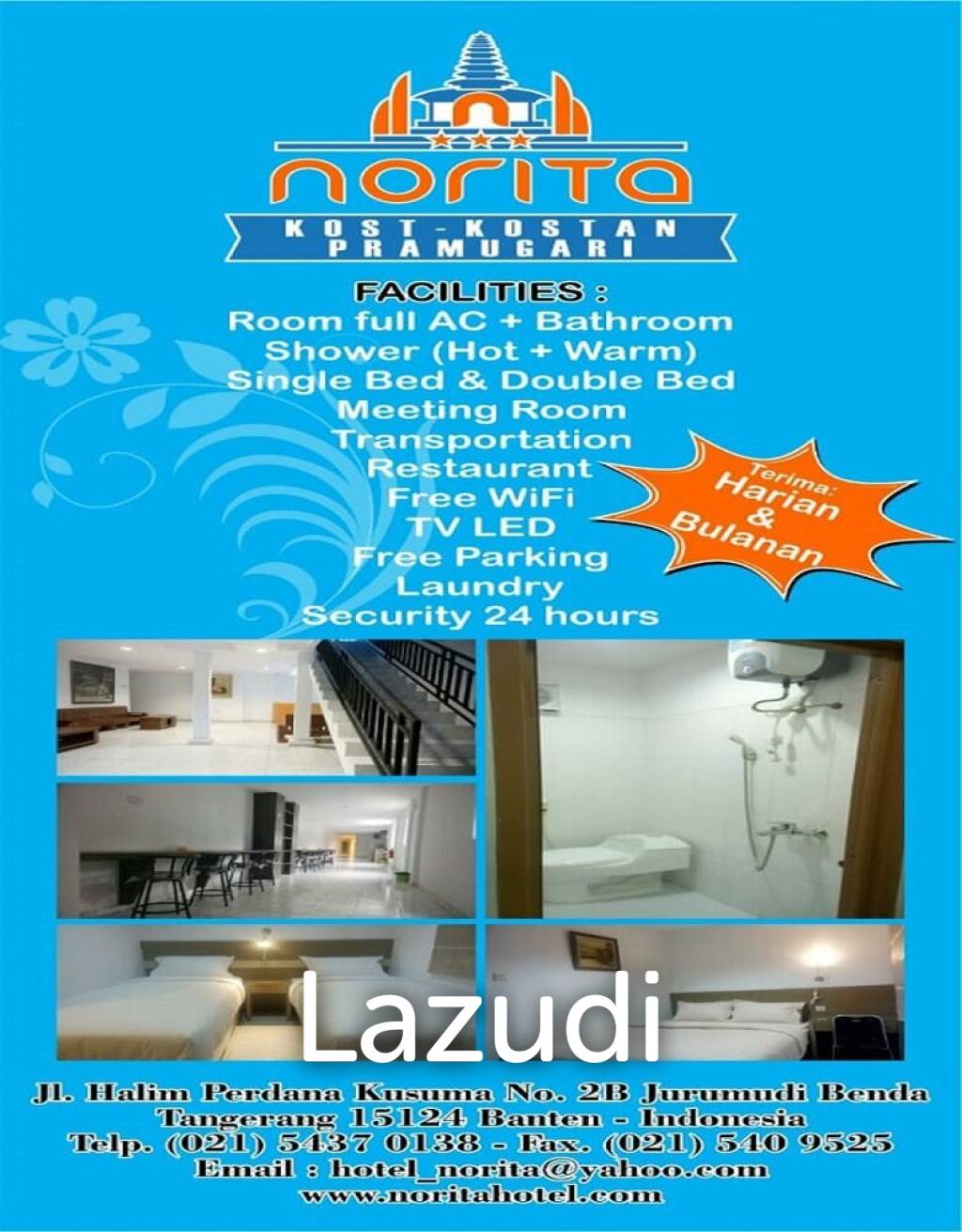 Kost2an Dekat Bandara Soekarno Hatta Cengkareng "Norita House"