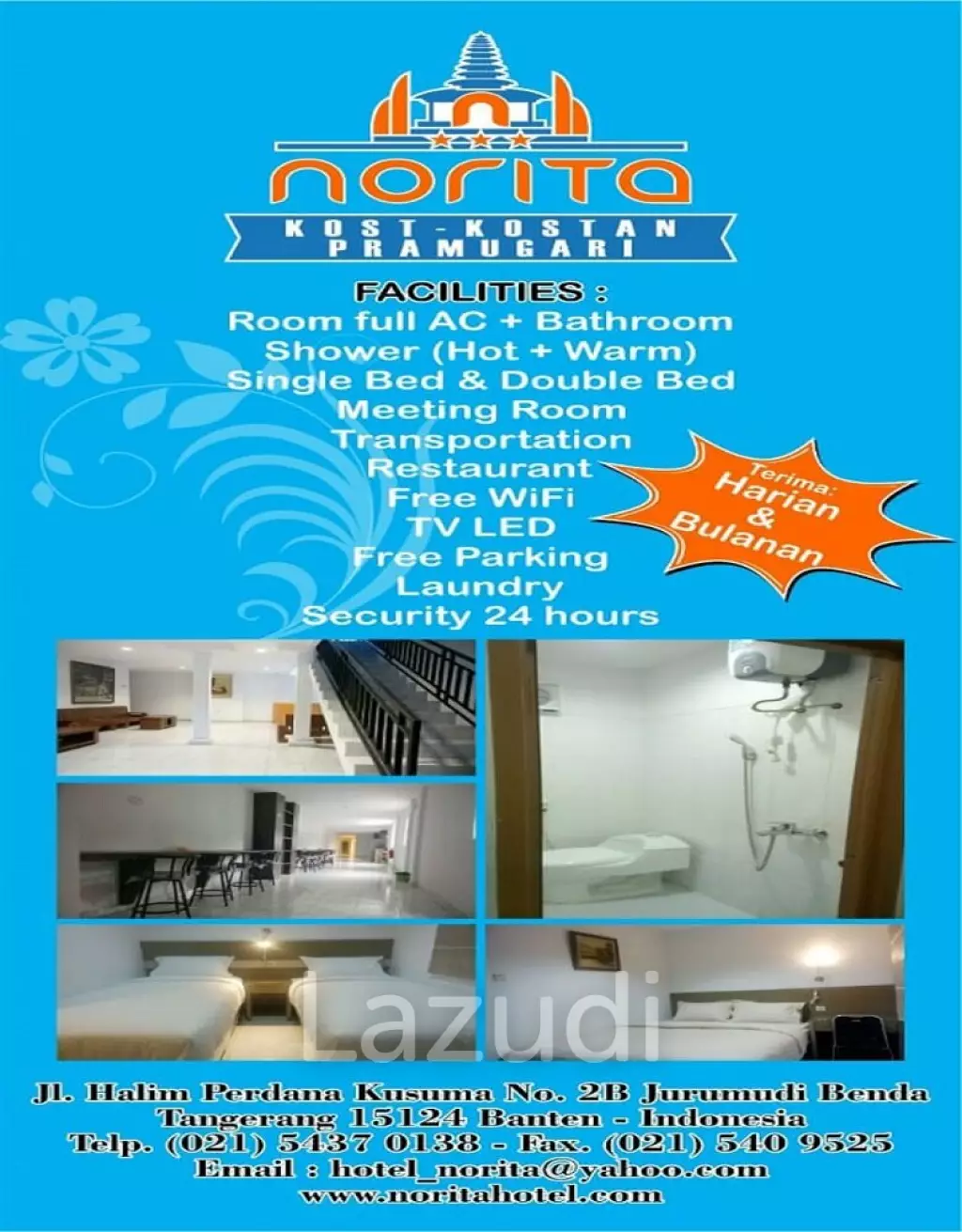 Kost2an Dekat Bandara Soekarno Hatta Cengkareng "Norita House"