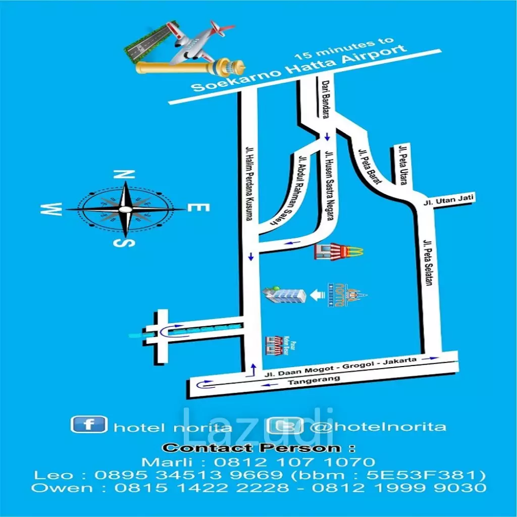 Kost2an Dekat Bandara Soekarno Hatta Cengkareng "Norita House"