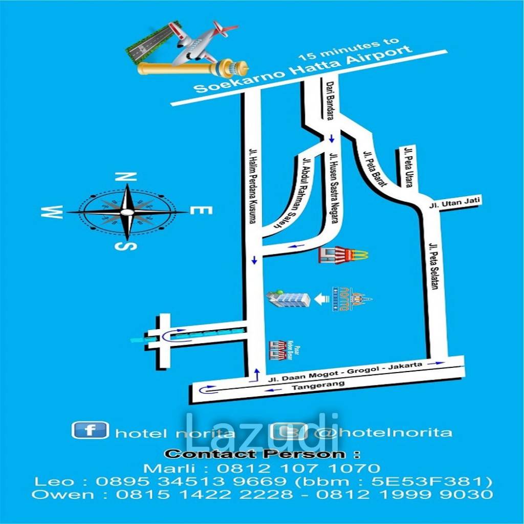 Kost2an Dekat Bandara Soekarno Hatta Cengkareng "Norita House"