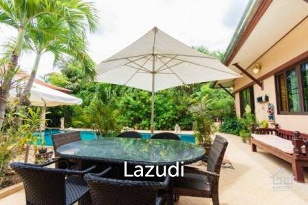 LEELAWADEE: Great Design 3 Bed Bali Pool Villa with additional 1 bed Guest House, 1 bed Maids house and further 2 bed separate Villa with own Gardens