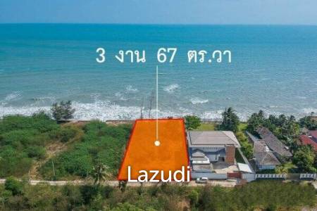 Beachfront land of 1468 sqm on lovely stretch of beach in North of Cha-am