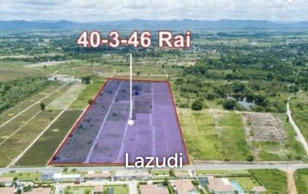 Good land of just over 40 Rai for Developing of housing projects. 