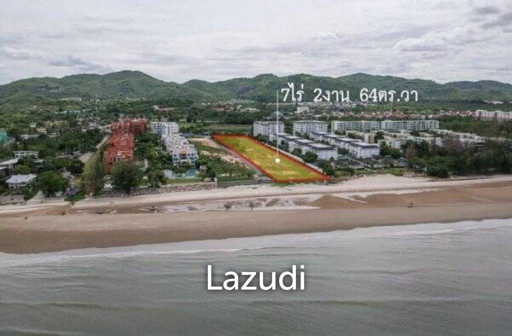 Beachfront land of just over 7.5 rai in Hua Hin Kao tao area