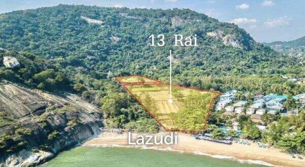 Beautiful Beachfront land of just over 13 Rai in very desirable area Beautiful Beachfront land of just over 13 Rai in very desirable area