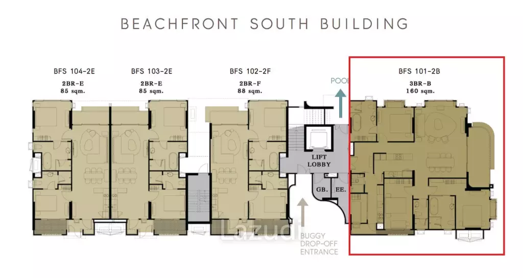 3 Bed 3 Bath 155.41 SQ.M SASARA Hua Hin