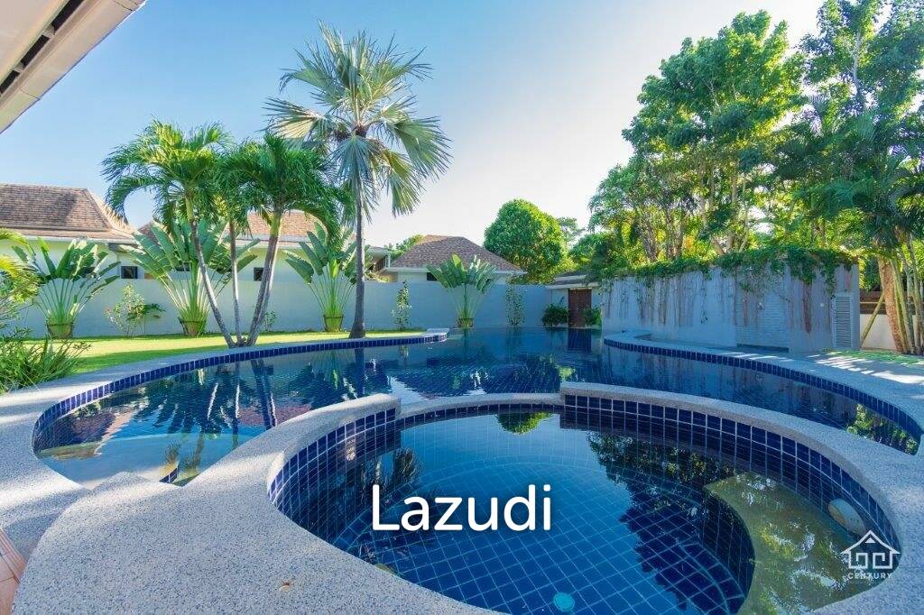 GROVE RESIDENCES : Beautiful Bali Style 3 bed pool villa on large land Plot