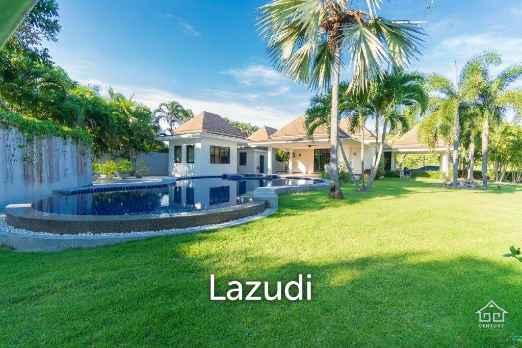 GROVE RESIDENCES : Beautiful Bali Style 3 bed pool villa on large land Plot