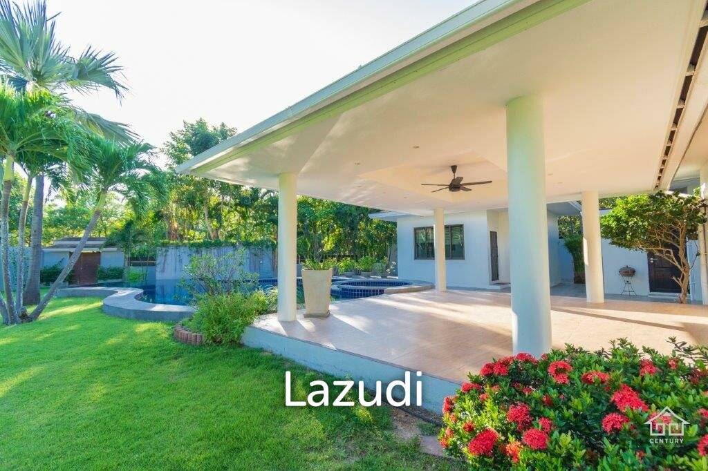 GROVE RESIDENCES : Beautiful Bali Style 3 bed pool villa on large land Plot