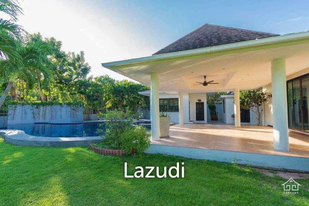 GROVE RESIDENCES : Beautiful Bali Style 3 bed pool villa on large land Plot