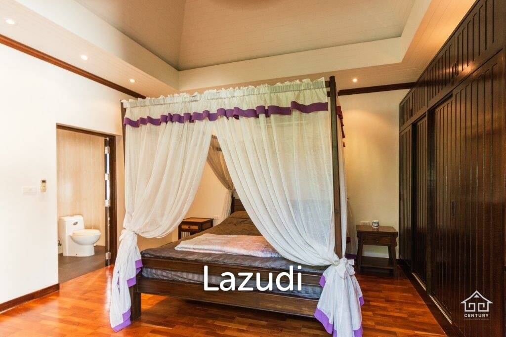 GROVE RESIDENCES : Beautiful Bali Style 3 bed pool villa on large land Plot