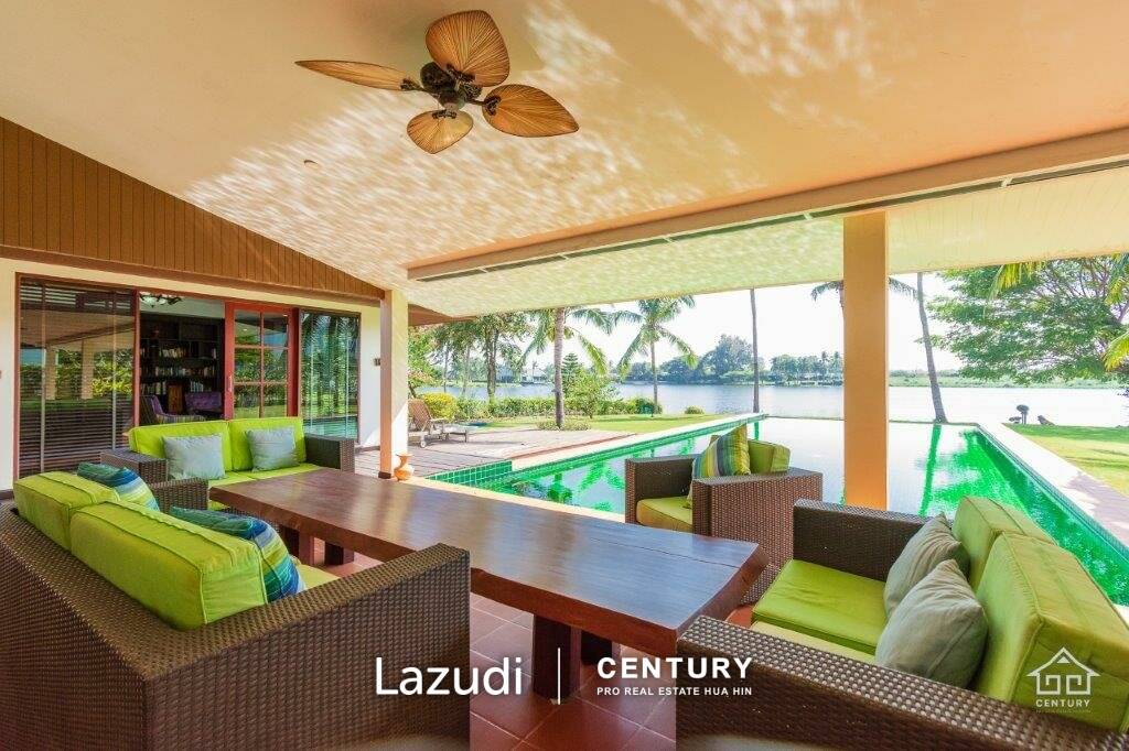PALM HILLS RESIDENCES : Lakefront 7 bed pool villa