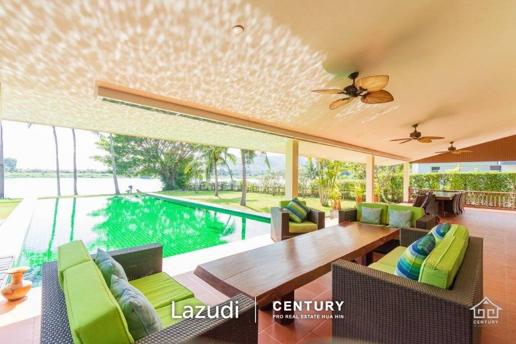 PALM HILLS RESIDENCES : Lakefront 7 bed pool villa