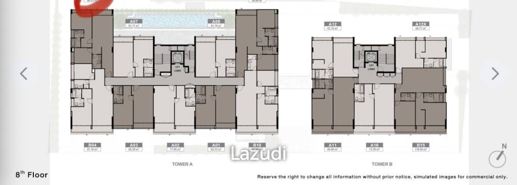 2 Bed 90 SQ.M Noble Above Wireless-Ruamrudee