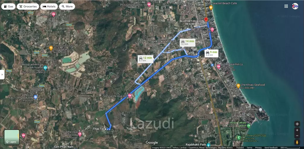Hillside land in Hua-Hin
