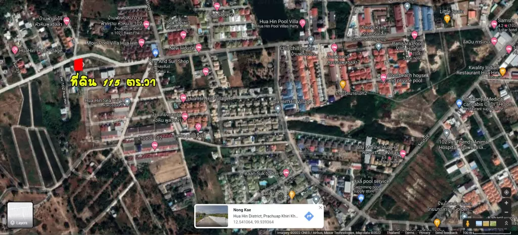 Hillside land for sale in Hua Hin Soi 102