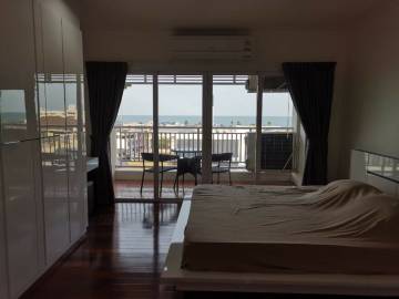 condo for rent, 7th floor, city center, seaview, fully furnished, built-in furnitures, 2 air conditioners