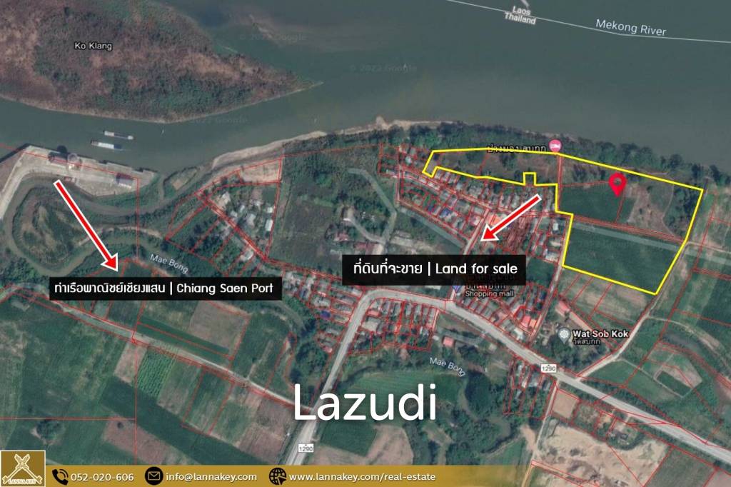 Land in Chiang Sean Next to The Mekong River