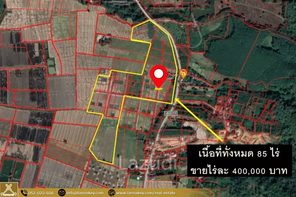 For sale at a rice field next to Chiang Saen Road.