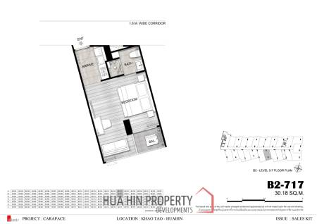 1 bed 30.18 SQM, CARAPACE Huahin-Khaotao