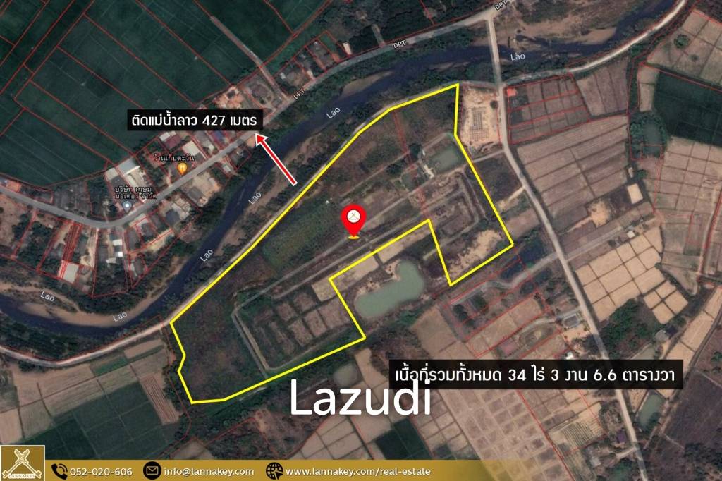 Land for Sale for Agricultural Development in Tha Sai.