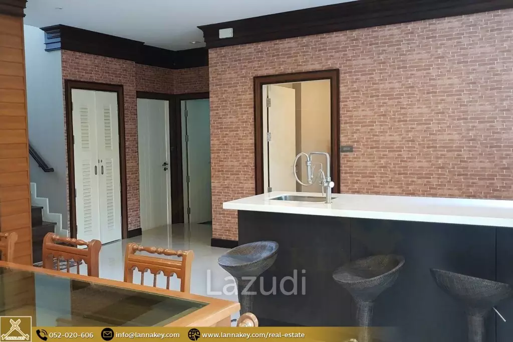 House with furniture, Setthasiri Village, San Sai