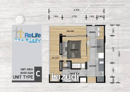 Studio 1 Bath 37.75 SQ.M ReLife The Windy for sale in Rawai, Phuket