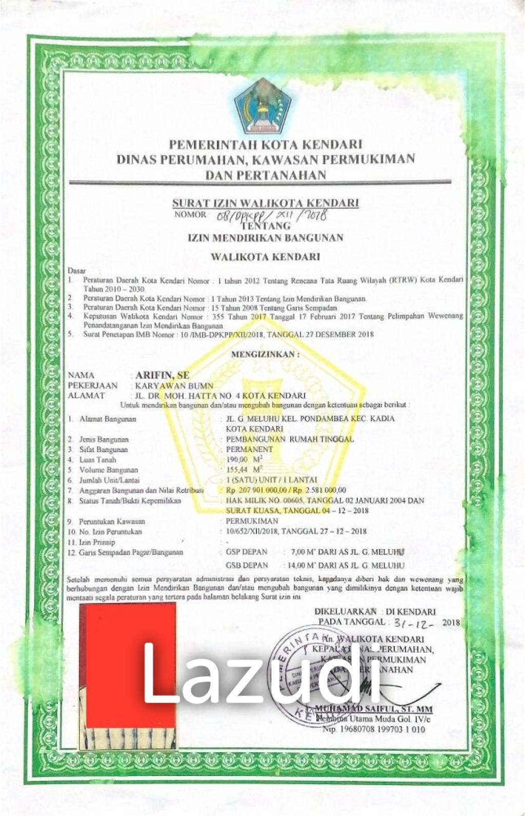 Jual Rumah di Kota Kendari Dekat Kantor Walikota Kendari, RS Bhayangkara Kendari dan Mall Mandonga
