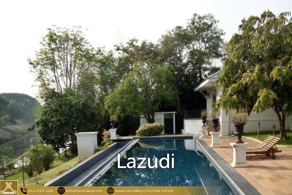 Villa with Swimming pool For Sale Next to the Ping River.