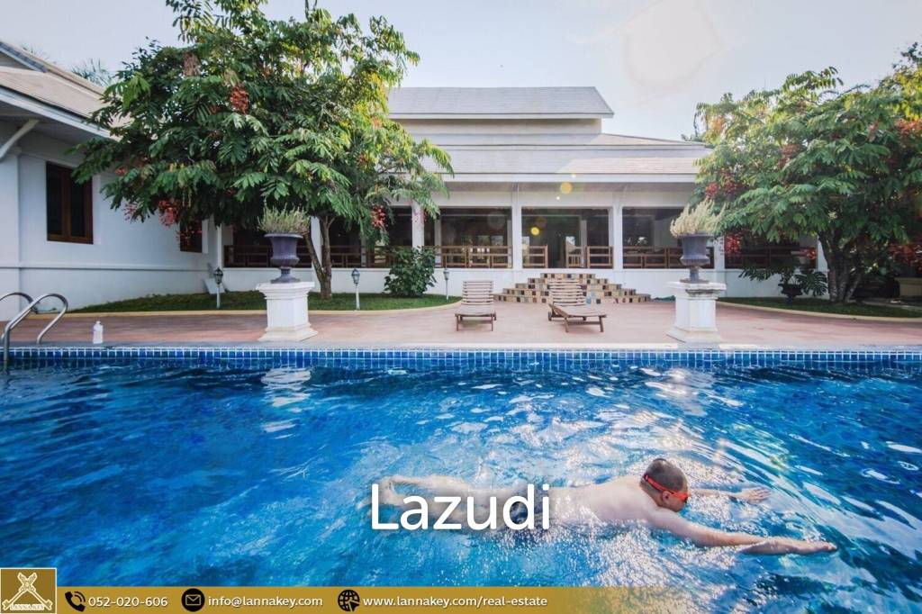 Villa with Swimming pool For Sale Next to the Ping River.