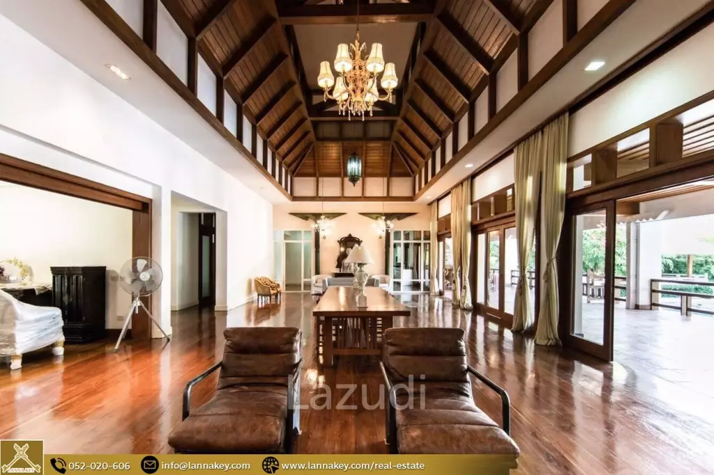 Villa with Swimming pool For Sale Next to the Ping River.