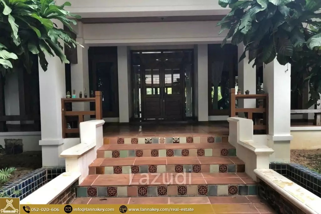 Villa with Swimming pool For Sale Next to the Ping River.