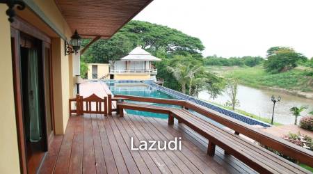 ขายวิลล่าพร้อมสระว่ายน้ำติดกับแม่น้ำปิงในอ.แม่ริม