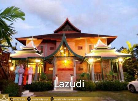 Lanna style resort decorated in Thai style. Lanna style resort decorated in Thai style.