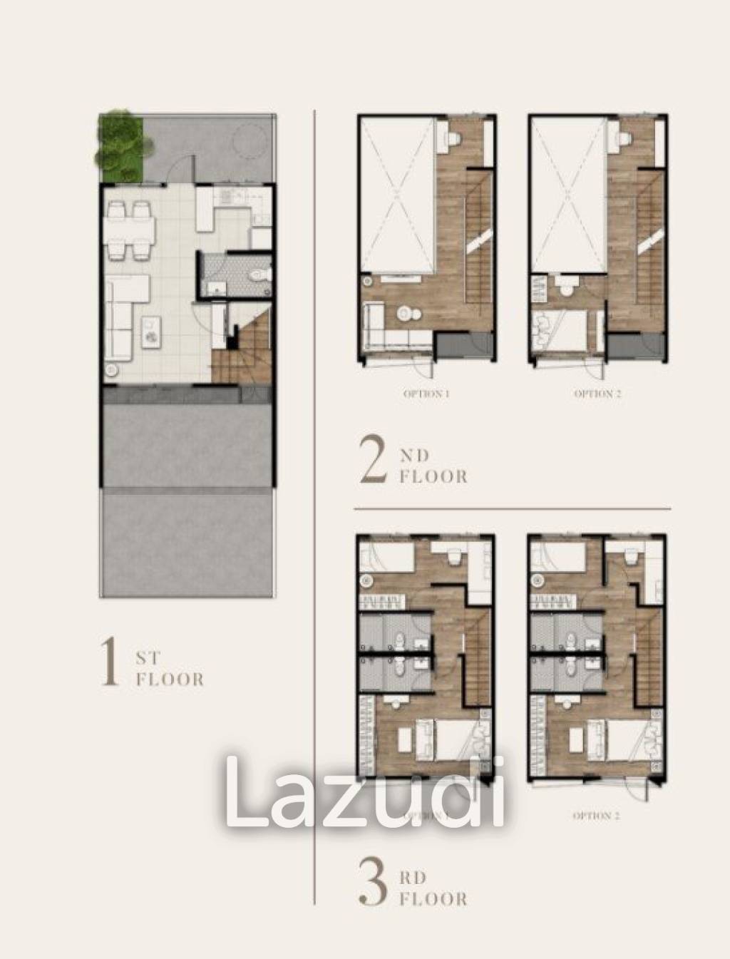 2 Bed 3 Bath 132 SQ.M Altitude Kraf Bangna