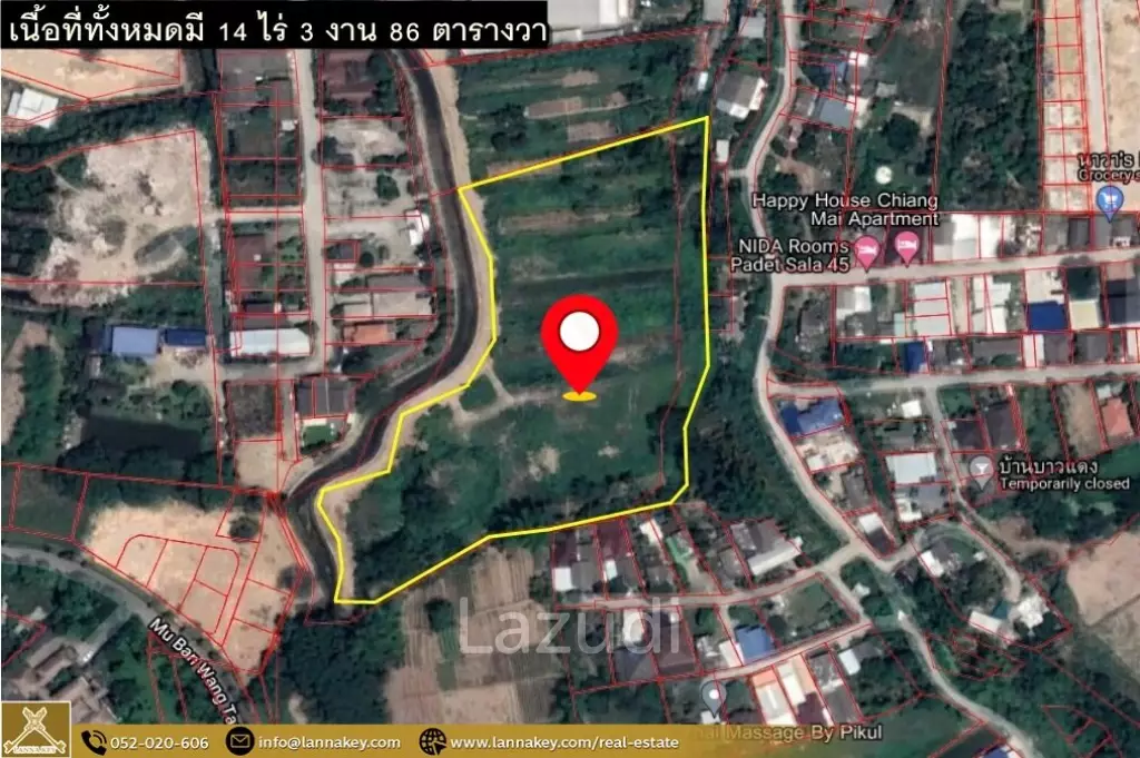 Land for sale in Pa Daet, Chiang Mai.