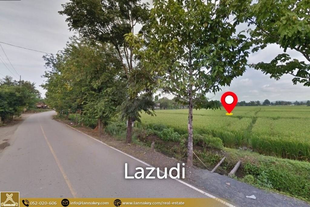 Selling a large plot of land next to the village.