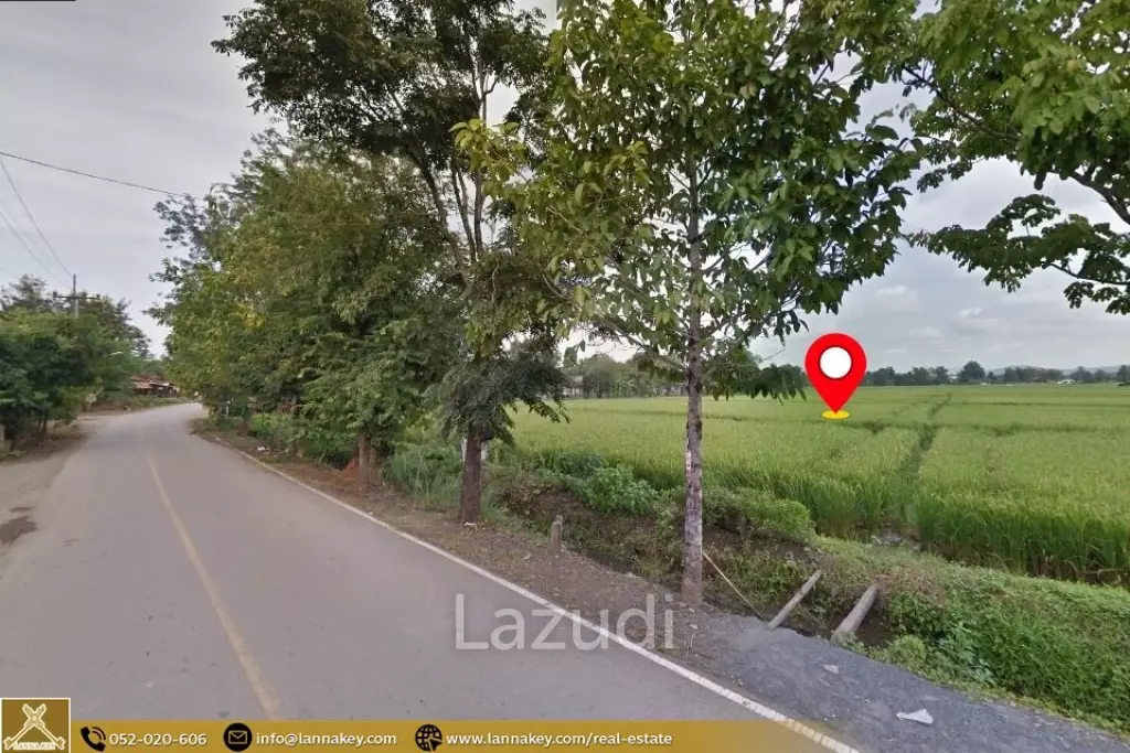 Selling a large plot of land next to the village.