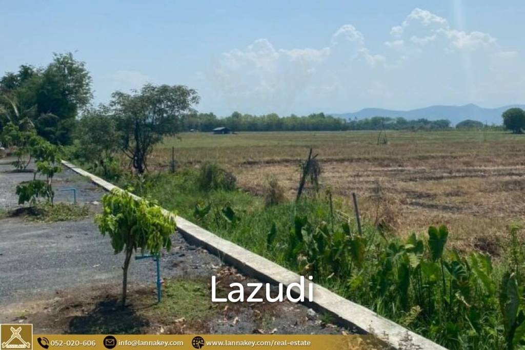 Selling a large plot of land next to the village.