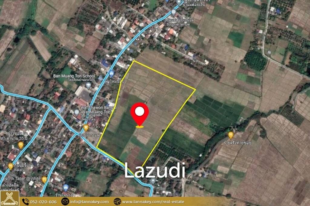 Selling a large plot of land next to the village.