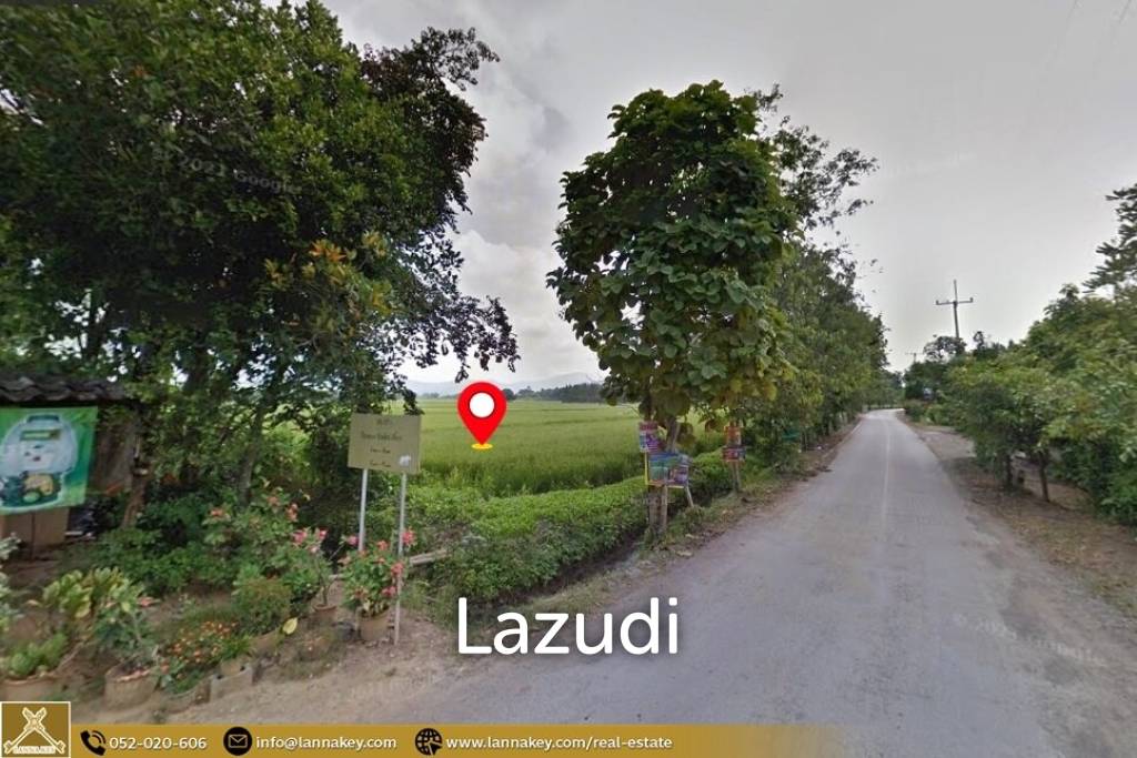Selling a large plot of land next to the village.