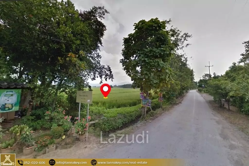 Selling a large plot of land next to the village.