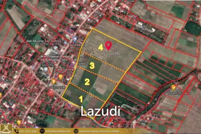 Selling a large plot of land next to the village.