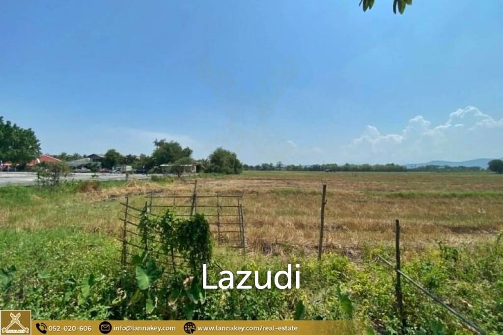 Selling a large plot of land next to the village.