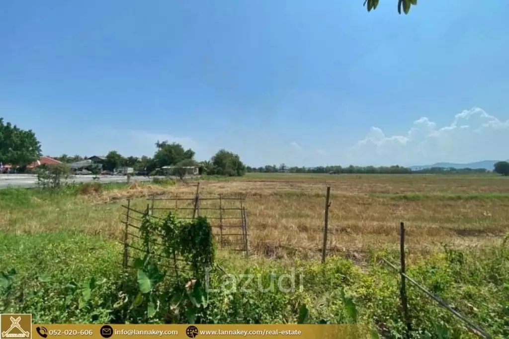 Selling a large plot of land next to the village.