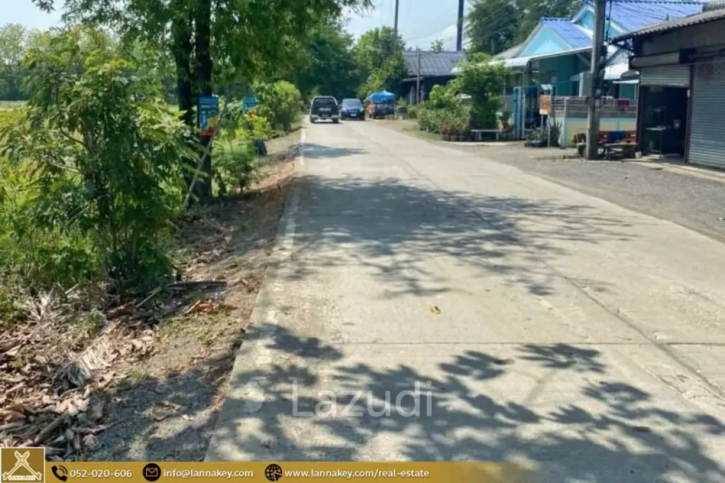 Selling a large plot of land next to the village.