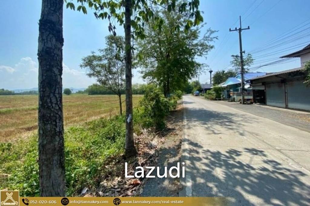 Selling a large plot of land next to the village.