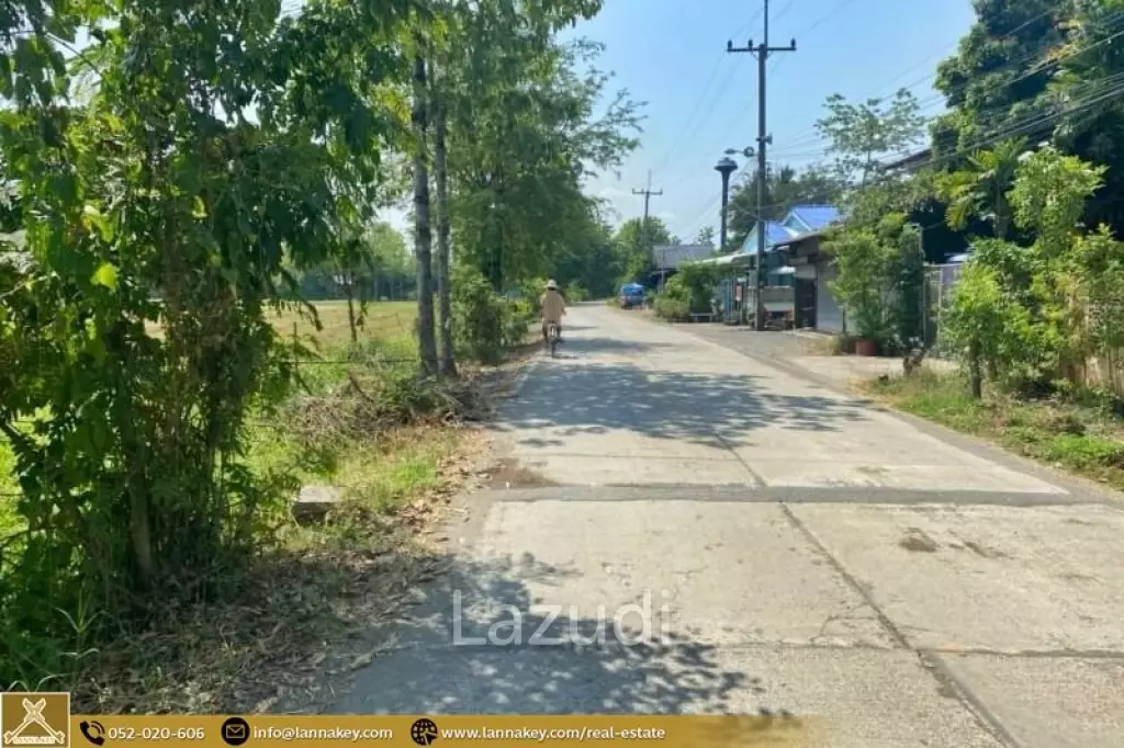 Selling a large plot of land next to the village.