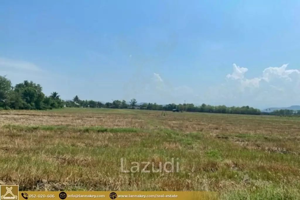 Selling a large plot of land next to the village.